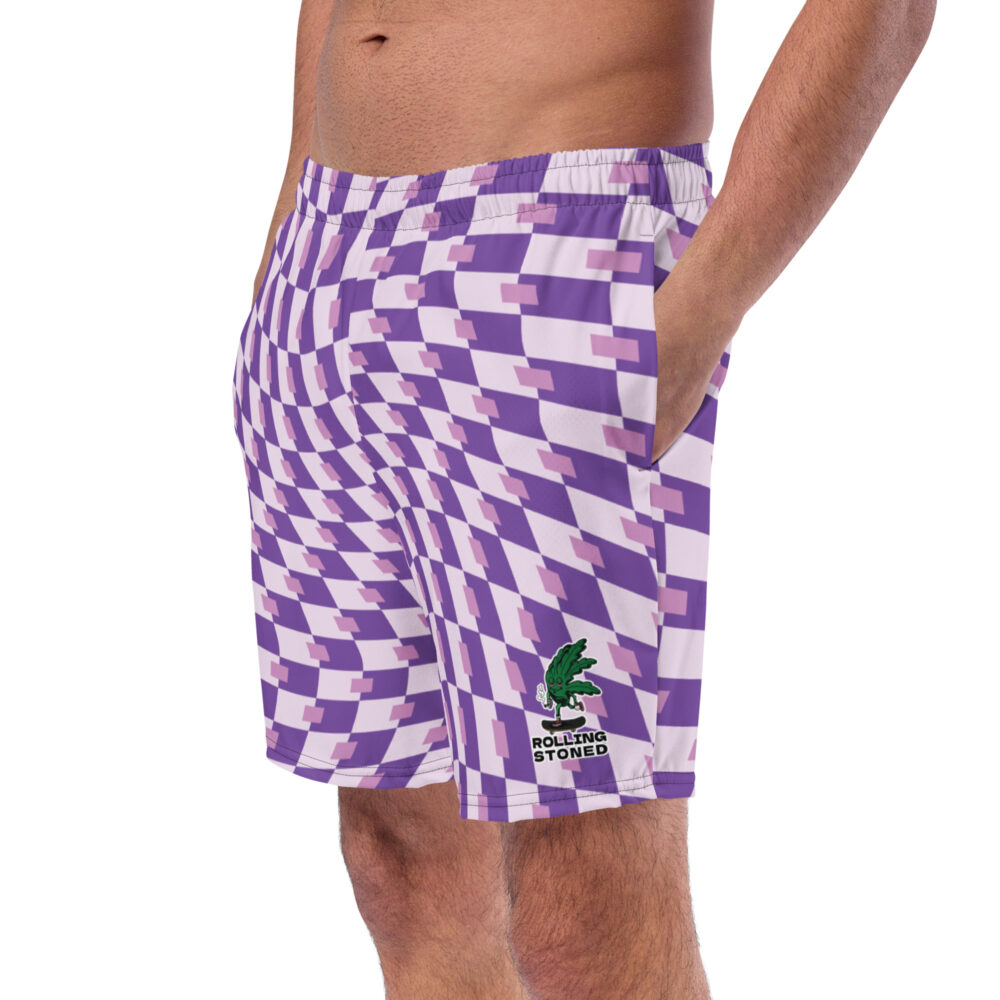 Rolling Stoned Swim Trunks - Grandaddy Purple