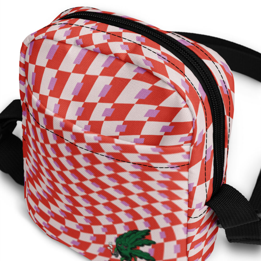 Rolling Stoned Utility Crossbody Bag – Super Red Espresso Snowflake