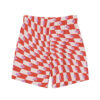 Rolling Stoned Swim Trunks - Super Red Espresso Snowflake