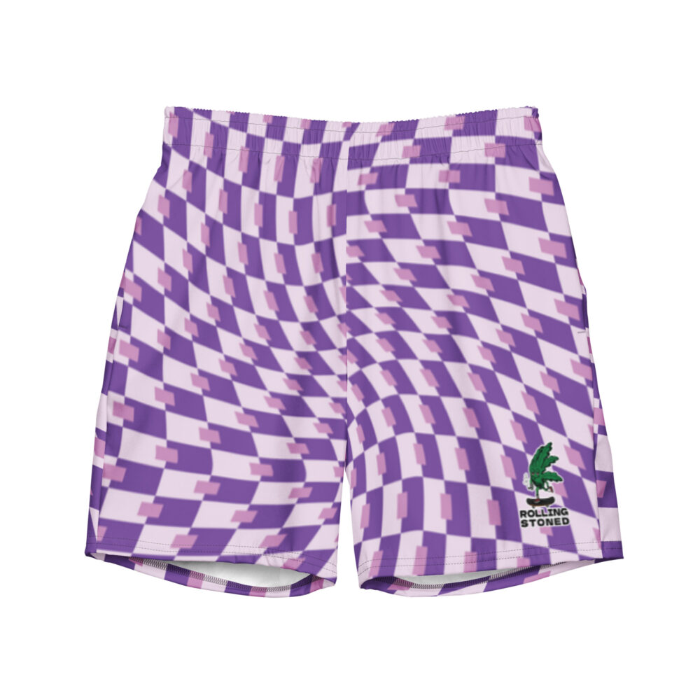 Rolling Stoned Swim Trunks - Grandaddy Purple
