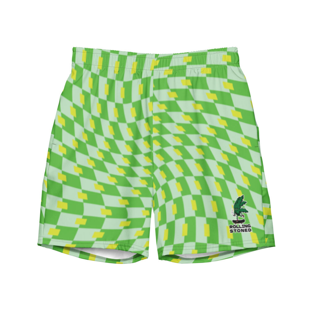 Rolling Stoned Swim Trunks - Pineapple Express
