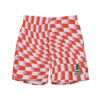 Rolling Stoned Swim Trunks - Super Red Espresso Snowflake