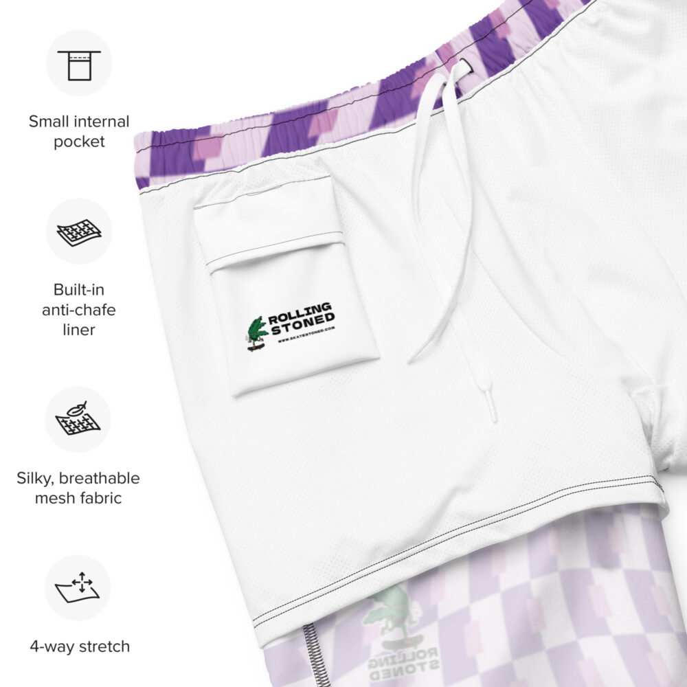 Rolling Stoned Swim Trunks - Grandaddy Purple