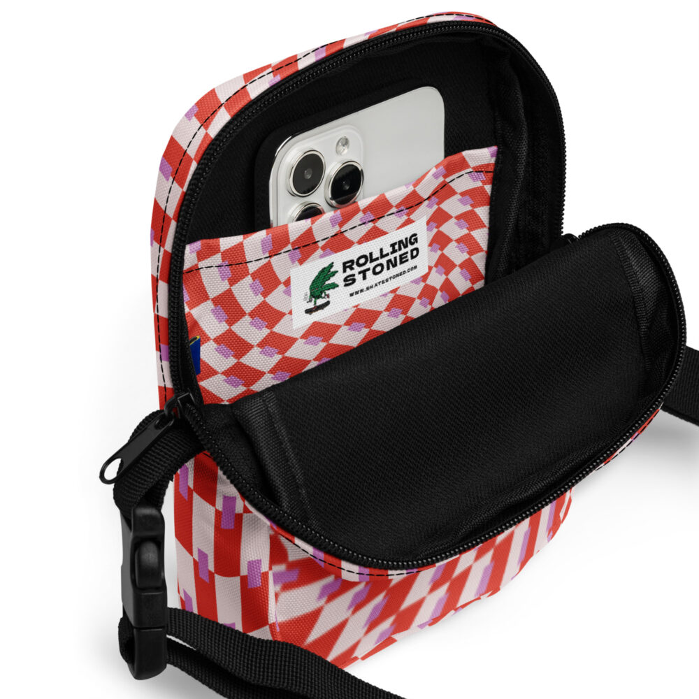Rolling Stoned Utility Crossbody Bag – Super Red Espresso Snowflake