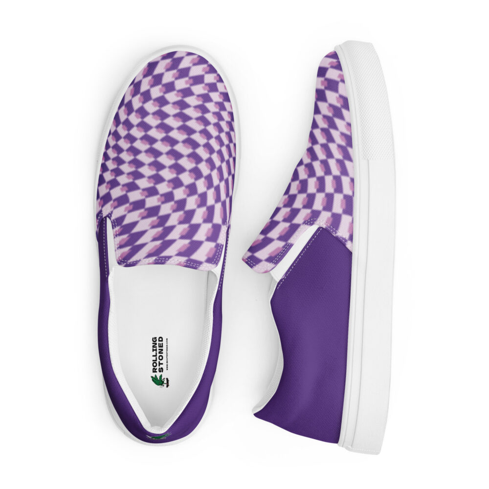 Rolling Stoned Slip-on Canvas Shoes - Grandaddy Purple