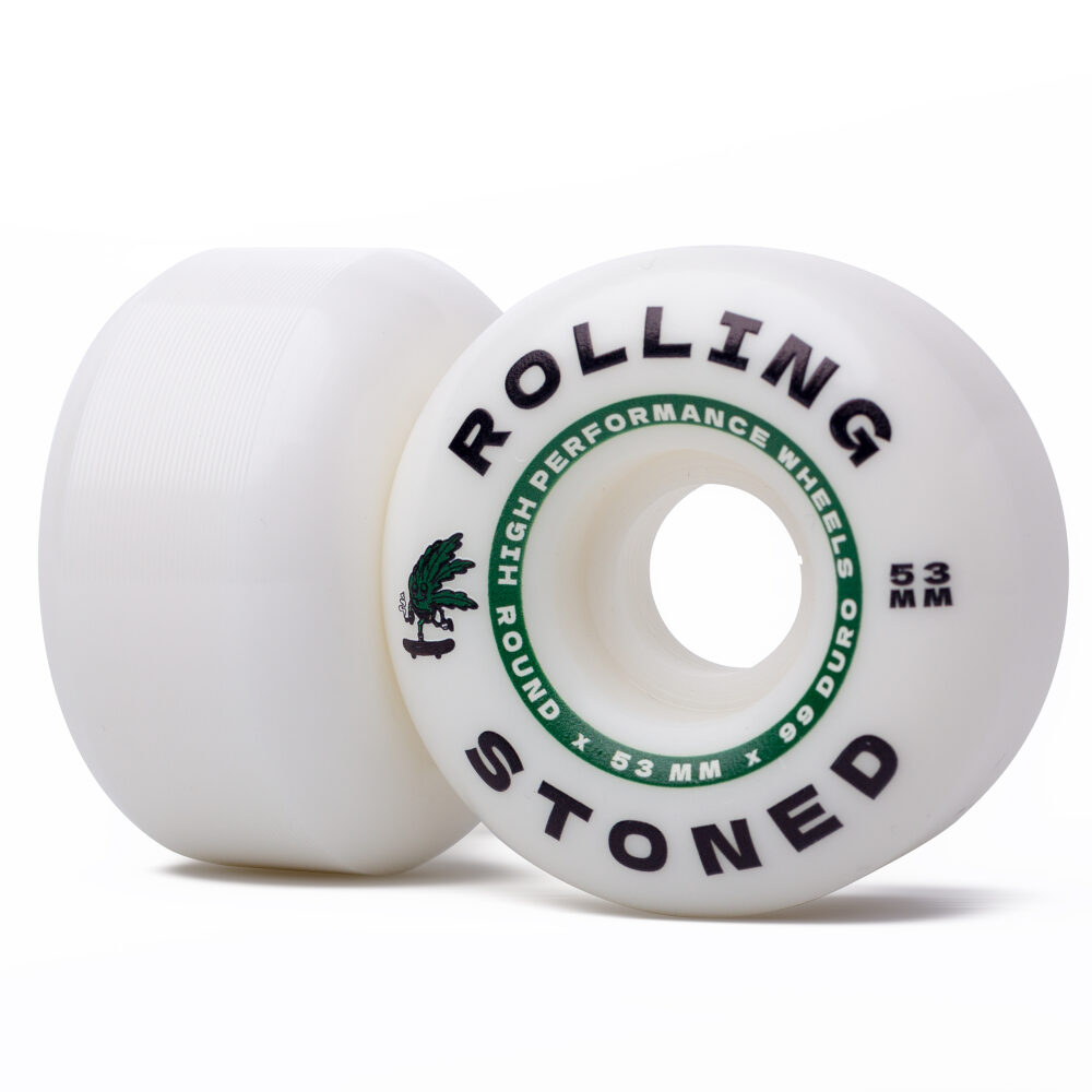 Rolling Stoned Skateboard Wheel Set - High Performance Skateboard Wheels, 99a, 53mm
